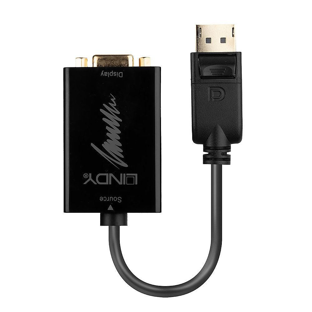 Lindy 41006 cavo di interfaccia e adattatore DisplayPort VGA Nero [LINDY41006]
