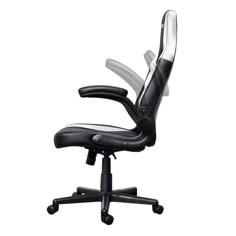 Trust GXT 703W RIYE Sedia per gaming universale Nero, Bianco [25130]