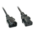 Lindy 2m IEC M/F cavo di alimentazione Nero Accoppiatore C14 Accoppiatore C13 [LINDY30331]