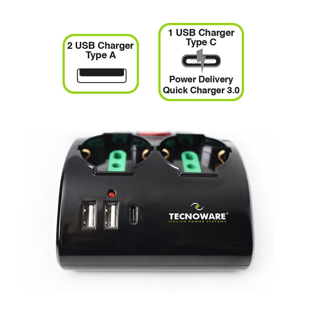 MULTIPRESA DA TAVOLO POWER CLEANER INPUT 10A ITA [FMP4IIGUSB]