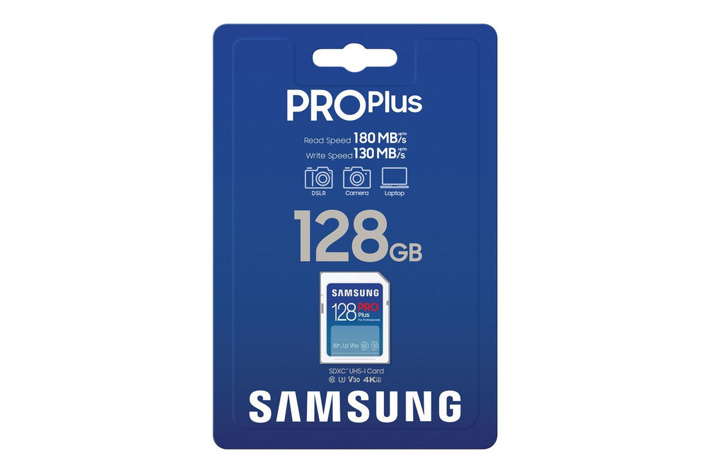 Samsung PRO Plus SD Card - Scheda di memoria 128GB (2023) [5B-SD128S/EU]