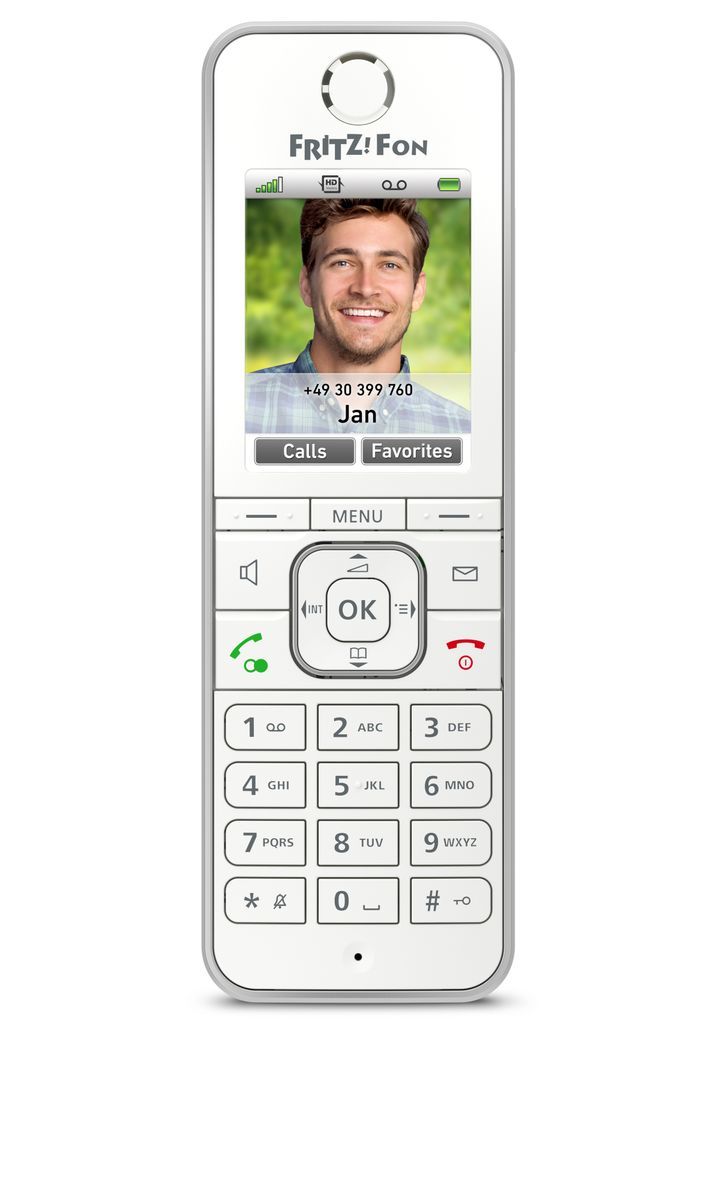 FRITZ!Fon C6 International Telefono DECT Identificatore di chiamata Bianco [20002875]