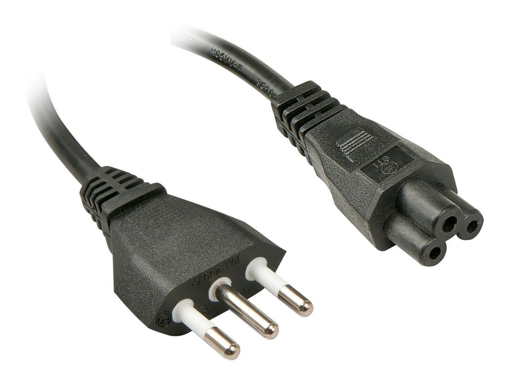 Lindy 2m, CEI23-16-VII - IEC 320 C5 Nero Accoppiatore C5 [LINDY30408]