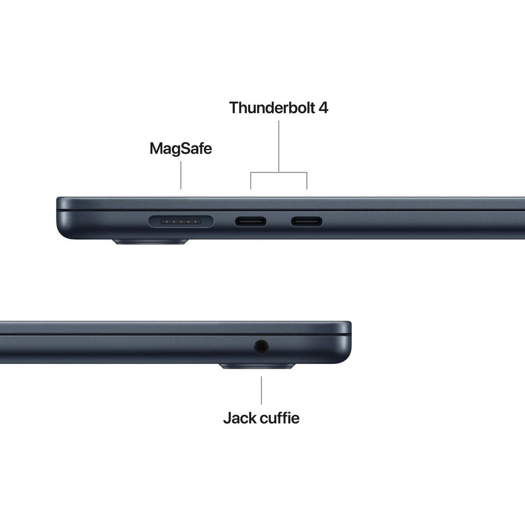 Apple MacBook Air 15'' M4 chip 10-core CPU 10-core GPU, 24GB, 512GB SSD - Mezzanotte [MC6L4T/A]
