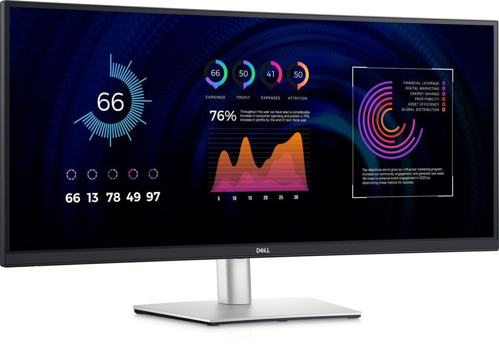 DELL P Series P3424WE Monitor PC 86,7 cm (34.1") 3440 x 1440 Pixel 4K Ultra HD LCD Nero [DELL-P3424WE]
