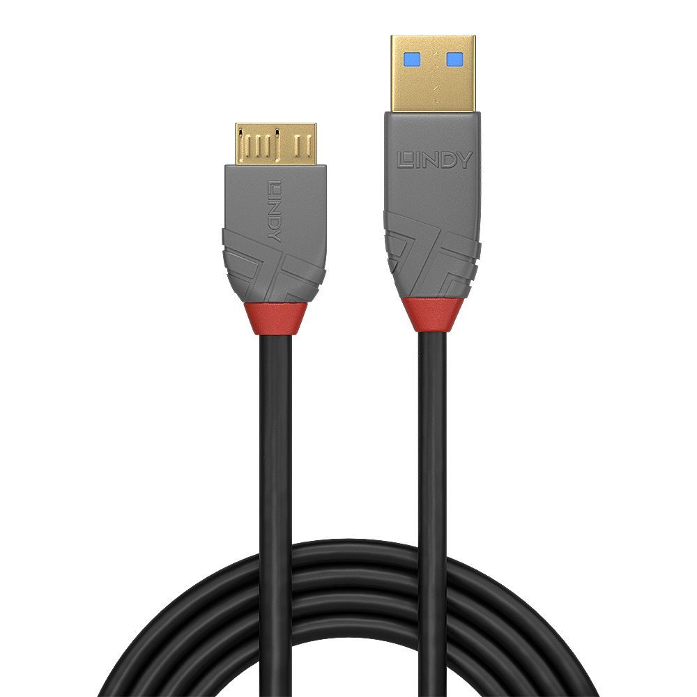 Lindy 36765 cavo USB 0,5 m USB 3.2 Gen 1 (3.1 Gen 1) USB A Micro-USB B Nero [LINDY36765]