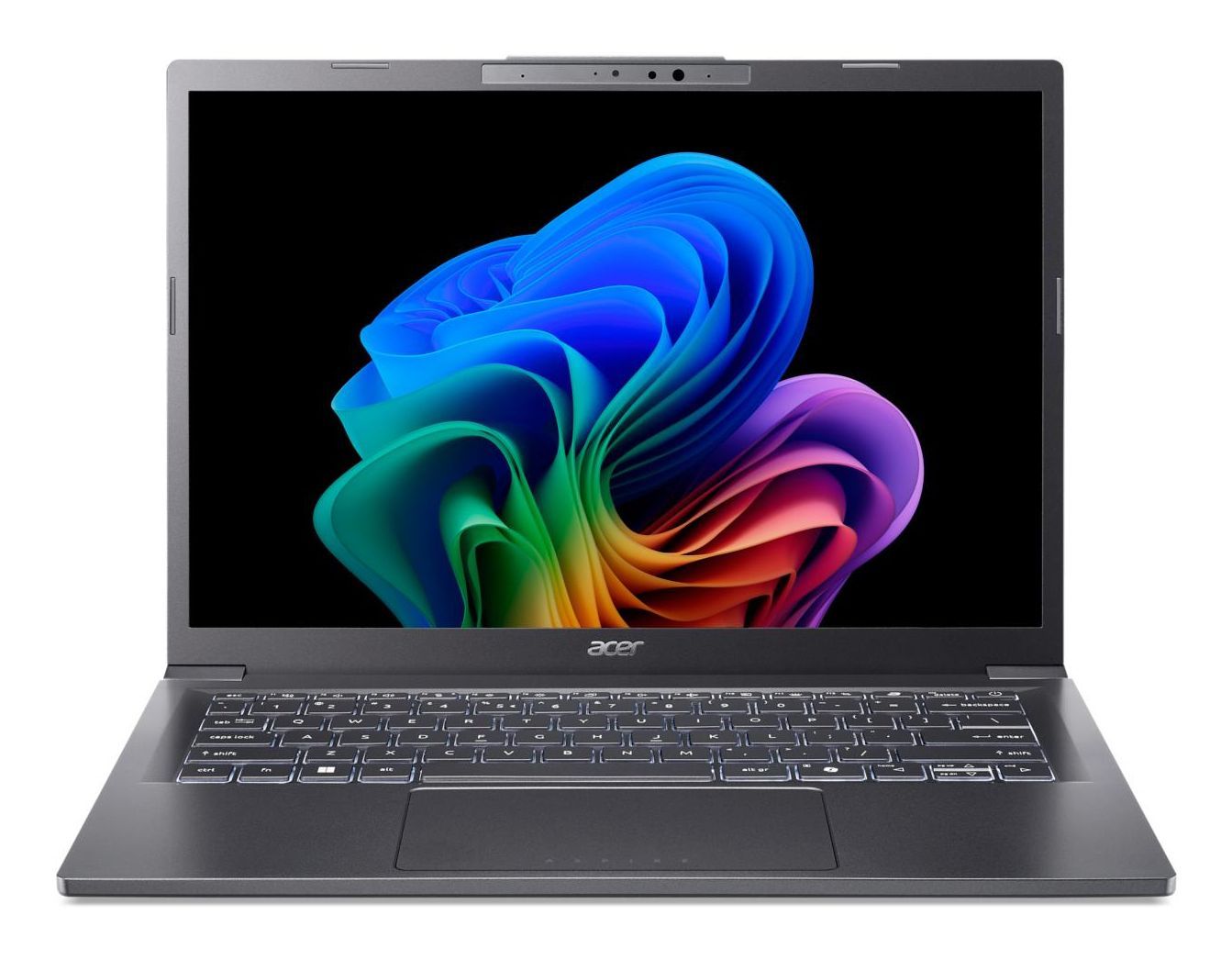 Acer Aspire 14 AI Intel Core Ultra 5 226V Computer portatile 35,6 cm (14") WUXGA 16 GB DDR5-SDRAM 512 GB SSD Wi-Fi 6E (802.11ax) Windows 11 Home Italiano Grigio [NX.JFVET.001]