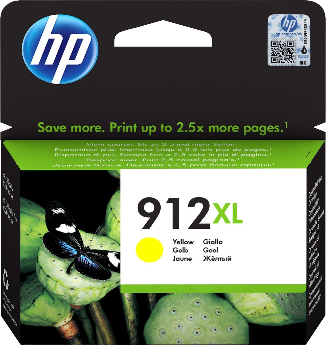 HP Cartuccia di inchiostro giallo originale 912XL ad alta capacità [3YL83AE#BGX]