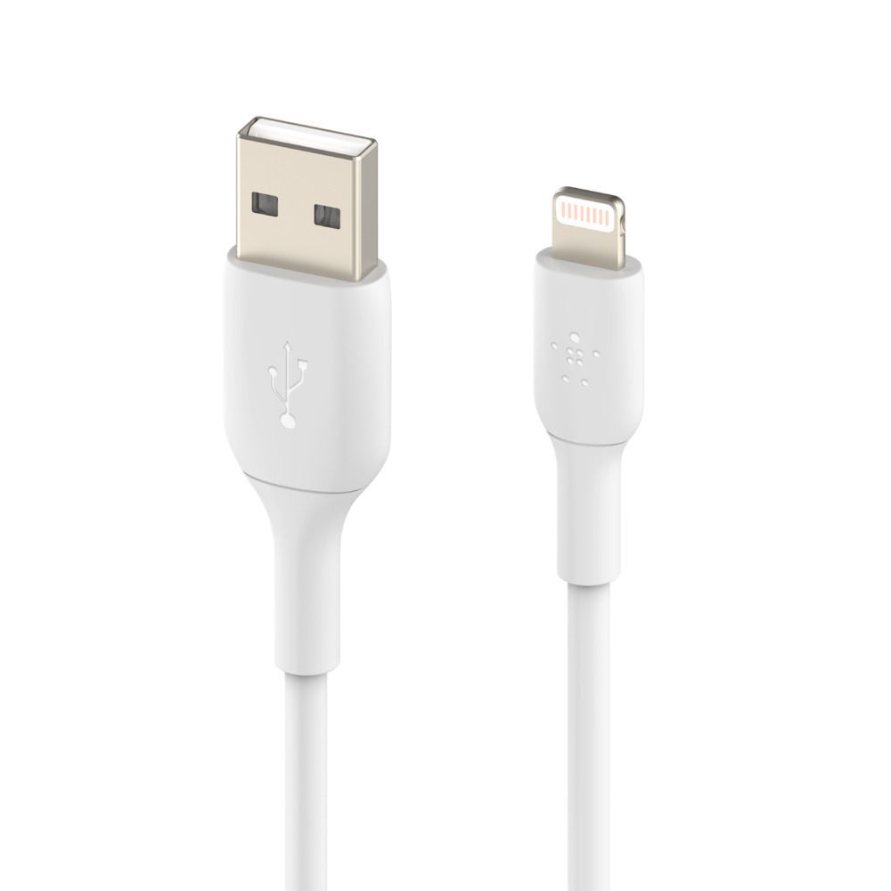 Belkin CAVO PVC DA USB-A A LIGHTNING 1M - BIANCO [CAA001BT1MWH]
