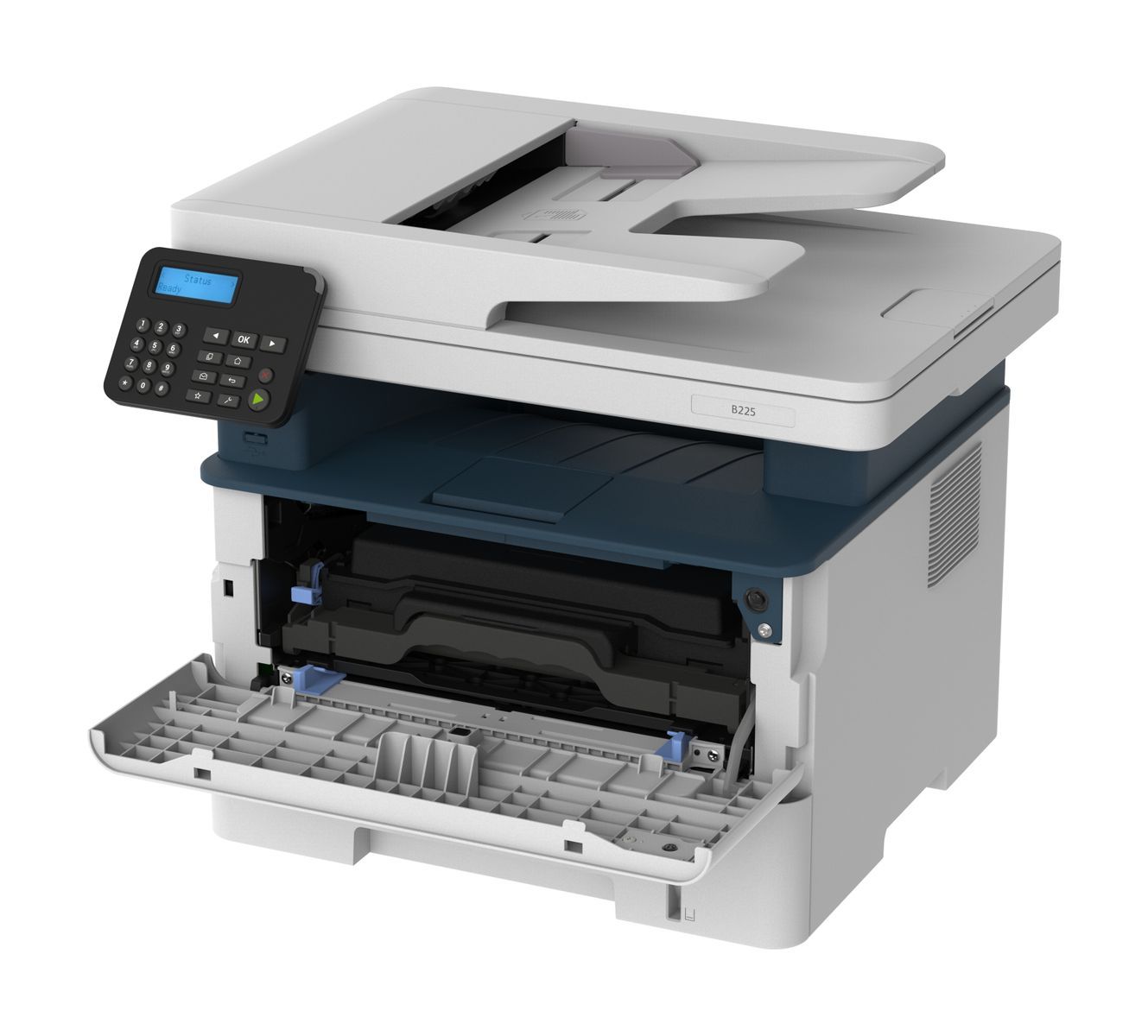 Xerox B225 A4 34 ppm Copia/Stampa/Scansione wireless con stampa fronte/retro PS3 PCL5e/6 ADF 2 vassoi Totale 251 fogli [B225V_DNI]