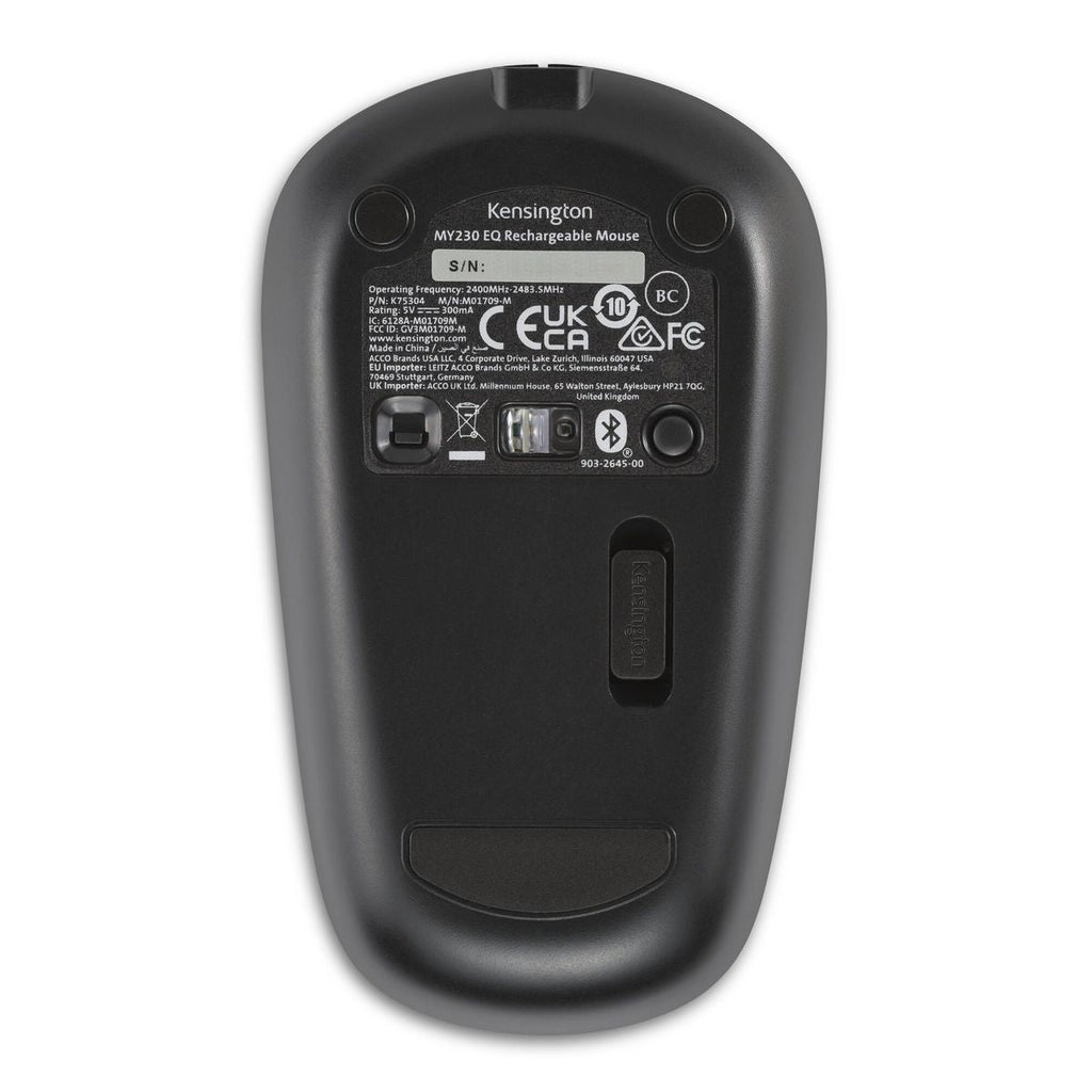 Kensington MY230 EQ mouse Ufficio Ambidestro RF senza fili + Bluetooth 1200 DPI [K75304WW]