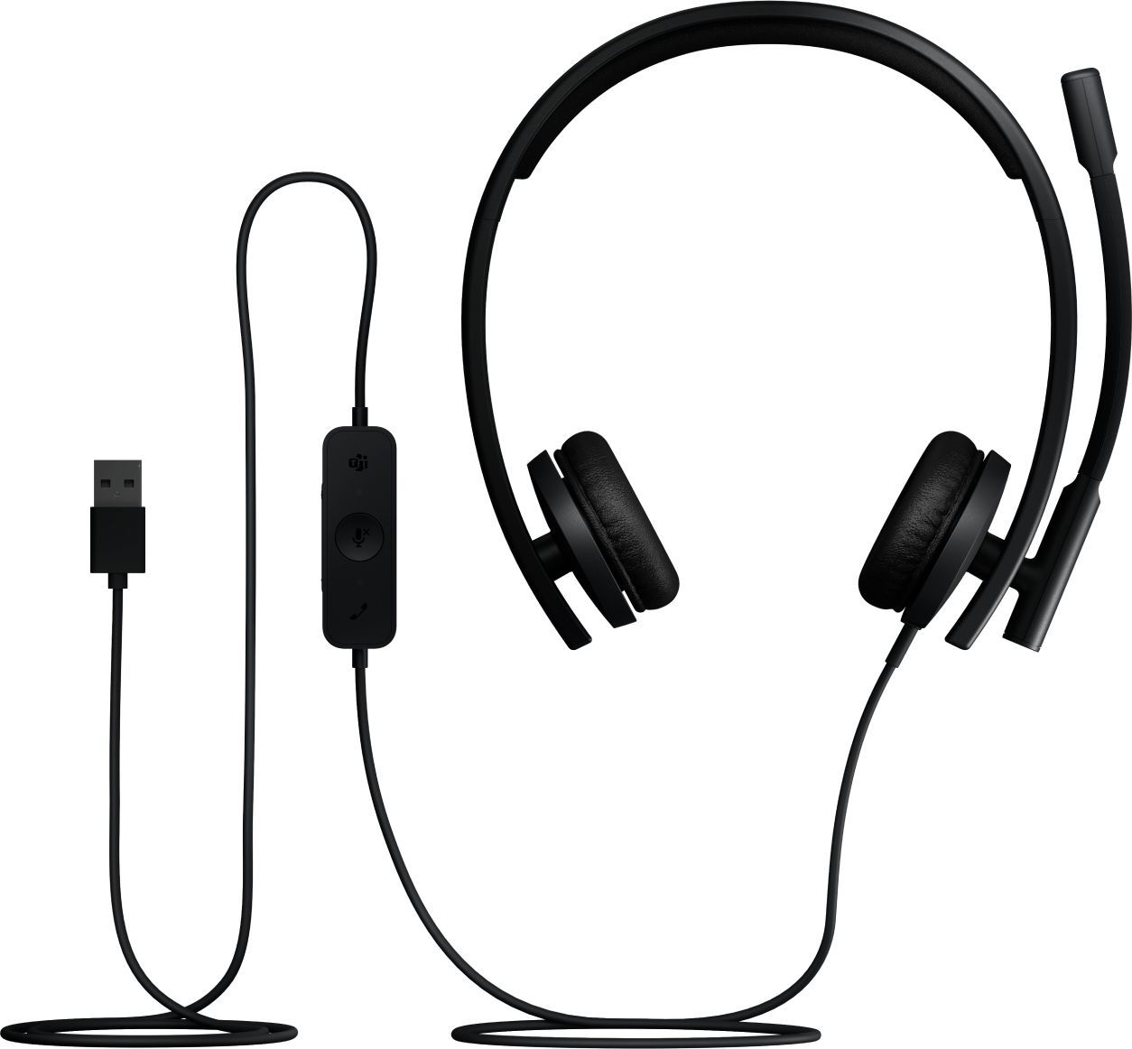 Logitech H570e Auricolare Cablato A Padiglione Ufficio USB tipo A Nero [981-001430]