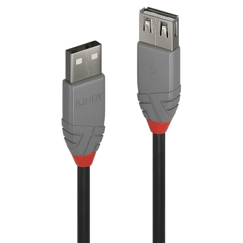 Lindy 36704 cavo USB 3 m USB 2.0 USB A Nero, Grigio [LINDY36704]
