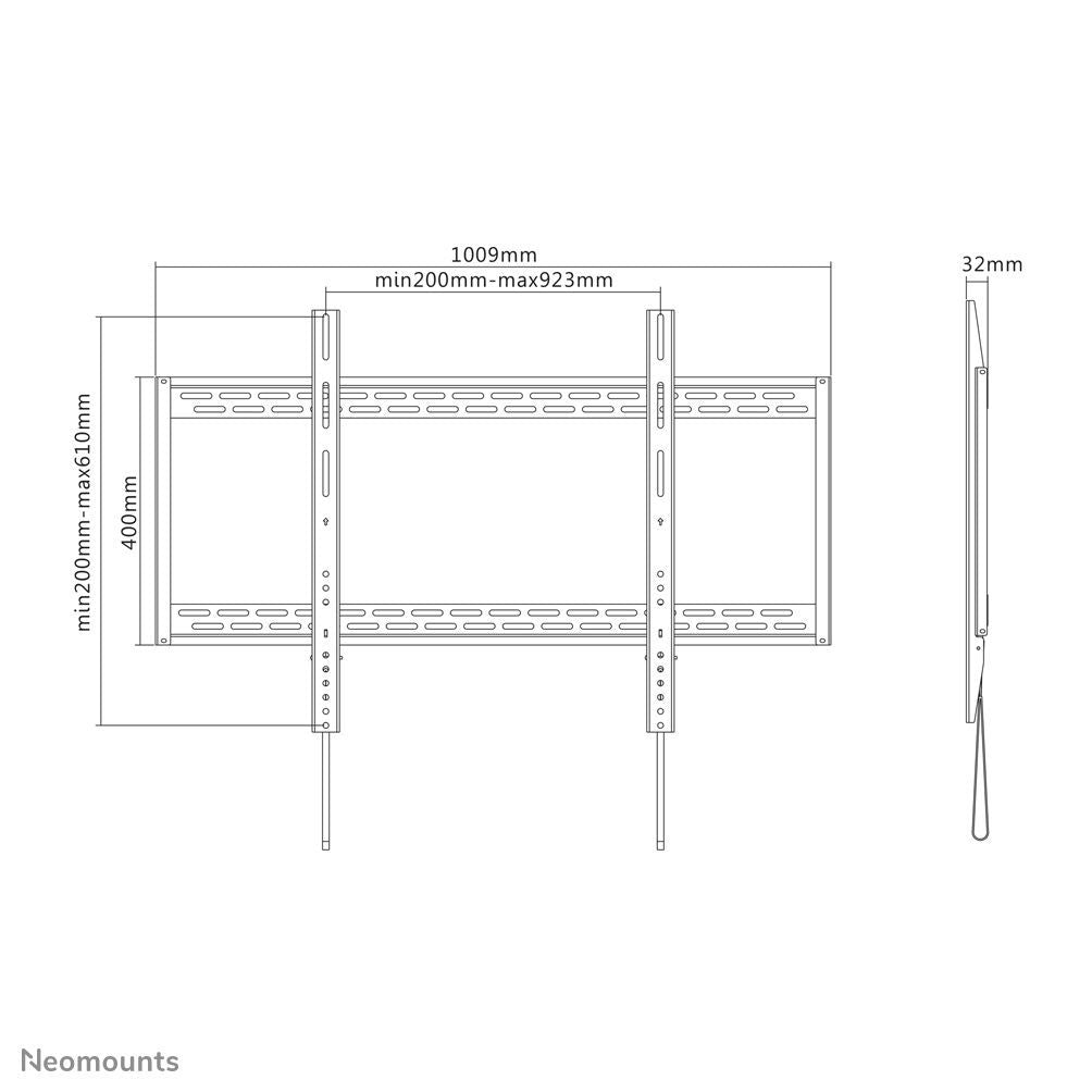 Neomounts LFD-W1000 Supporto TV a parete 60-100" - fisso [LFD-W1000]