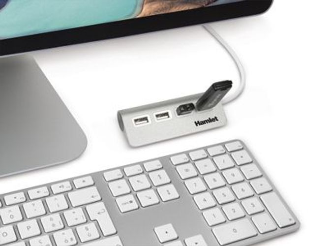 Hamlet 4 port Hub usb 2.0 a 4 porte 480 Mbps [XHUB4020AL]