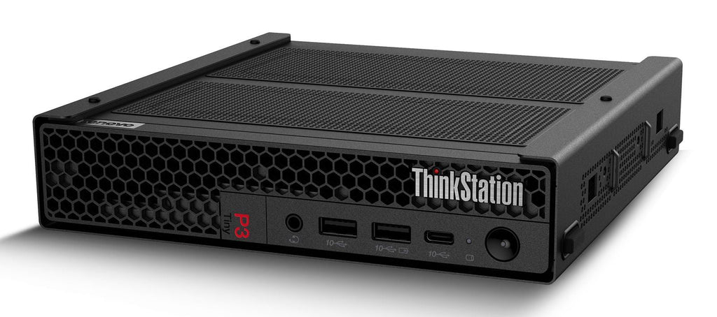 Lenovo ThinkStation P3 Tiny Intel Core i7 i7-14700T 32 GB DDR5-SDRAM 1 TB SSD NVIDIA RTX A400 Windows 11 Pro Mini PC Nero [30H000A2IX]