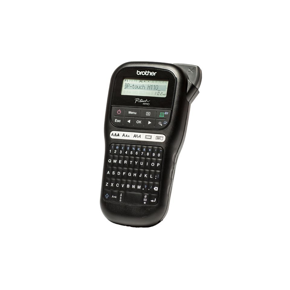Brother PT-H110 stampante per etichette (CD) Trasferimento termico 180 x 180 DPI 20 mm/s TZe QWERTY [PTH110TA1]