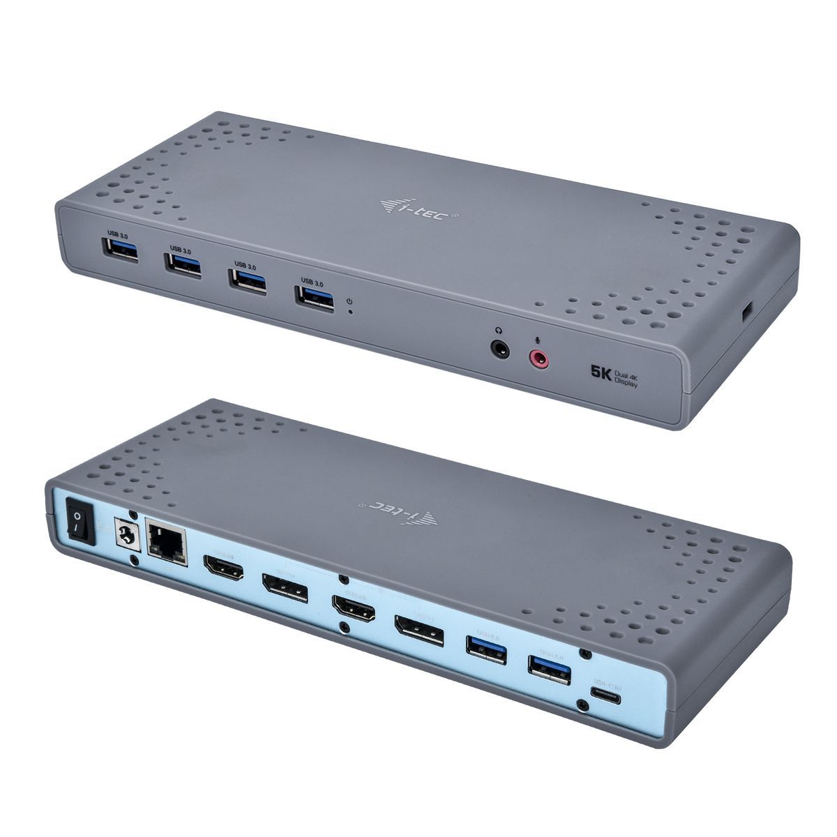 i-tec USB 3.0 / USB-C / Thunderbolt 3 Dual Display Docking Station [CADUAL4KDOCK]