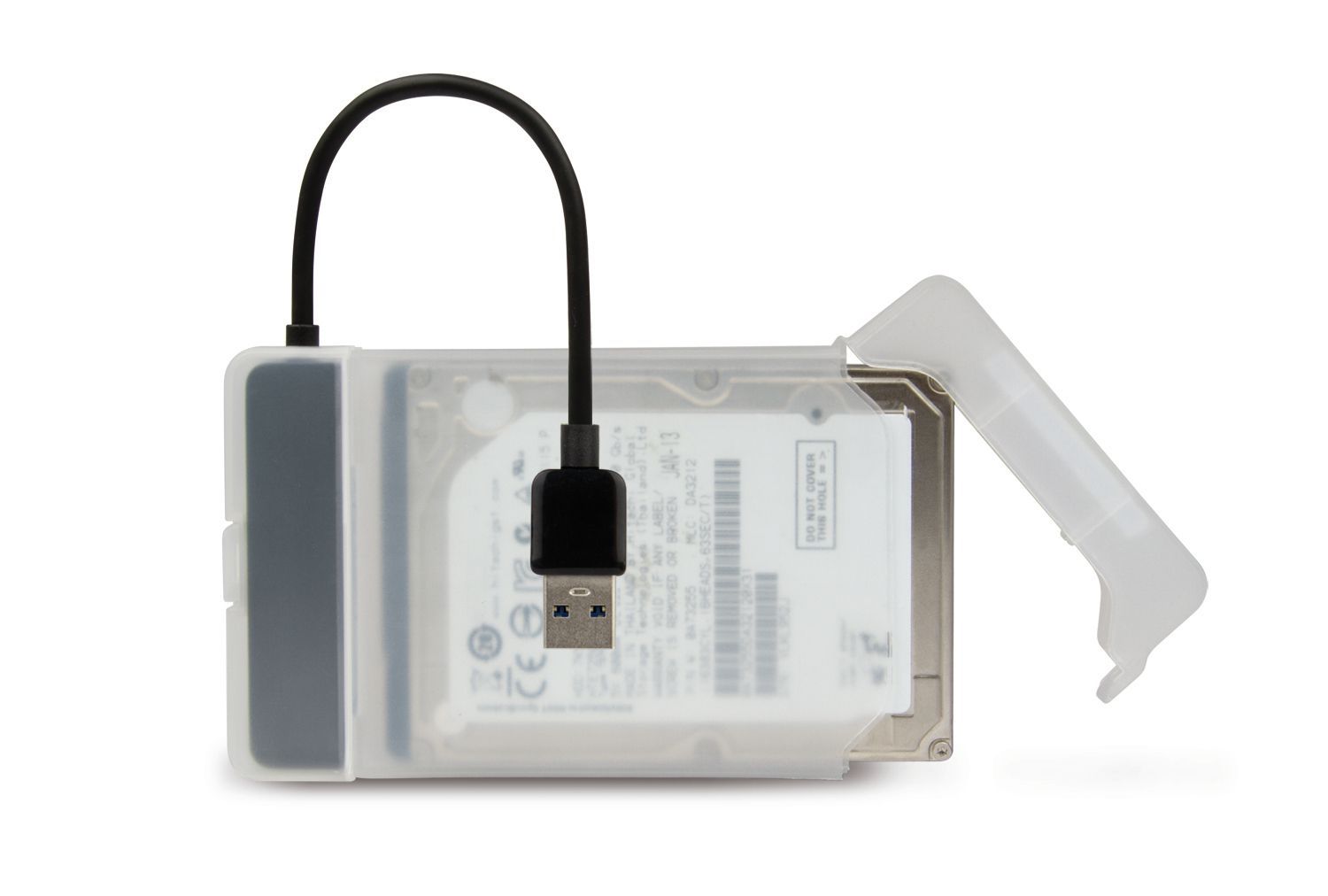 Hamlet Adattatore USB 3.0 to SATA III per collegare hard disk p SSD a pc [XADU3SATA]