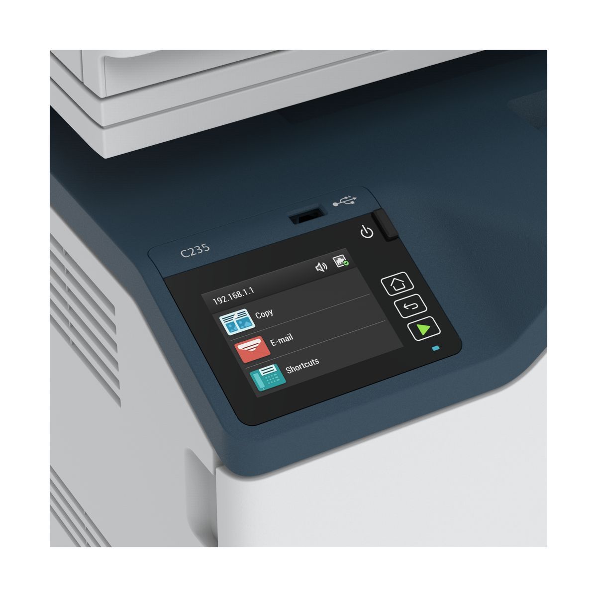 Xerox C235 A4 22 ppm Copia/Stampa/Scansione/Fax wireless con stampa fronte/retro PS3 PCL5e/6 ADF 2 vassoi Totale 251 fogli [C235V_DNI]