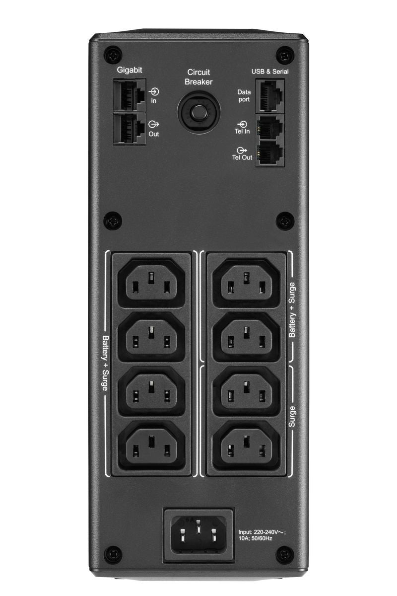 APC BR1600MI gruppo di continuità (UPS) A linea interattiva 1,6 kVA 960 W 8 presa(e) AC [BR1600MI]