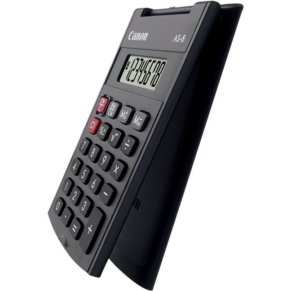 Canon AS-8 calcolatrice Tasca Calcolatrice con display Grigio [4598B001]