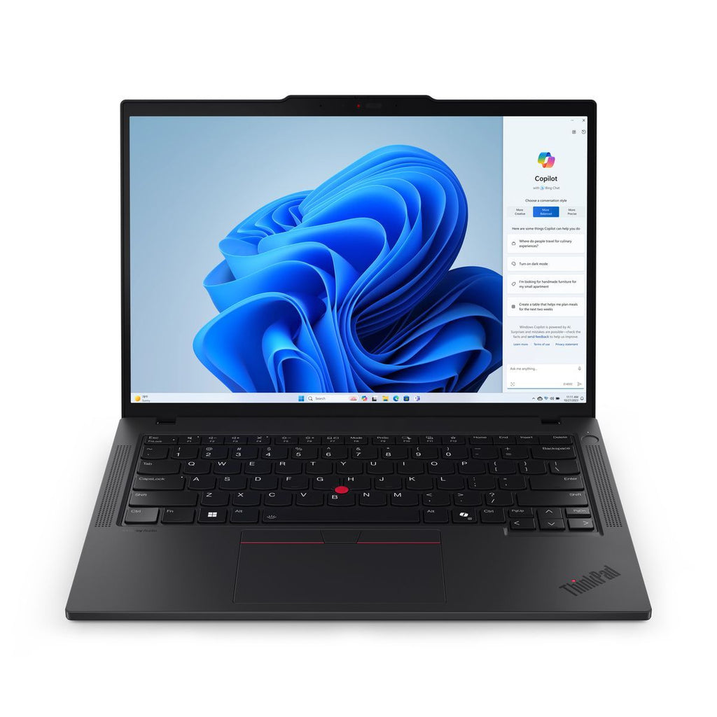 Lenovo ThinkPad T14 Intel Core Ultra 7 155U Computer portatile 35,6 cm (14") WUXGA 32 GB DDR5-SDRAM 1 TB SSD Wi-Fi 6E (802.11ax) Windows 11 Pro Nero [21ML003NIX]