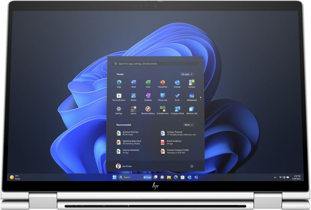 HP Elite x360 1040 G11 Intel Core Ultra 7 155H Ibrido (2 in 1) 35,6 cm (14") Touch screen 2.8K 16 GB LPDDR5-SDRAM 1 TB SSD Wi-Fi 6E (802.11ax) Windows 11 Pro Argento [9G0J9ET#ABZ]