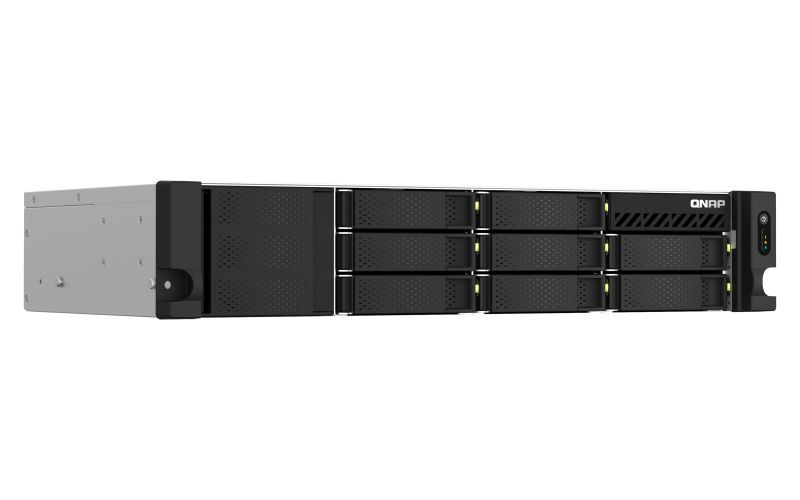QNAP TS-873AEU-4G server NAS e di archiviazione Armadio (2U) Ryzen Embedded V1500B 4 GB DDR4 QuTS hero Nero [TS-873AEU-4G]