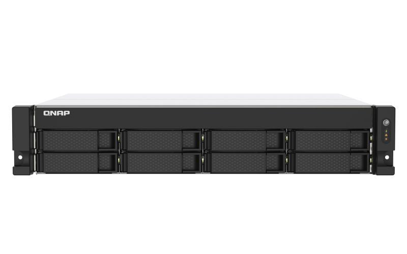 QNAP TS-873AEU-4G server NAS e di archiviazione Armadio (2U) Ryzen Embedded V1500B 4 GB DDR4 QuTS hero Nero [TS-873AEU-4G]