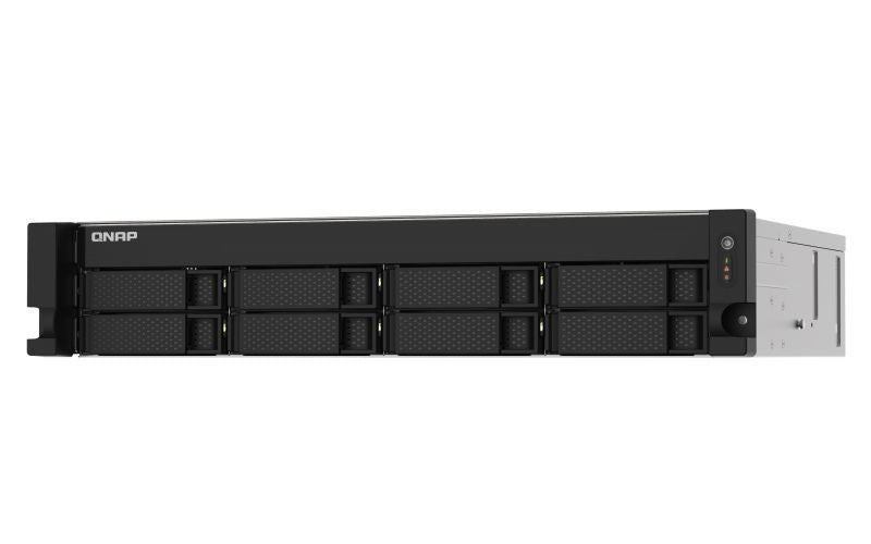 QNAP TS-873AEU-4G server NAS e di archiviazione Armadio (2U) Ryzen Embedded V1500B 4 GB DDR4 QuTS hero Nero [TS-873AEU-4G]