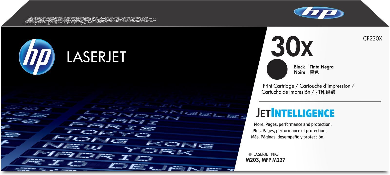 HP Cartuccia toner nero originale ad alta capacità LaserJet 30X [CF230X]