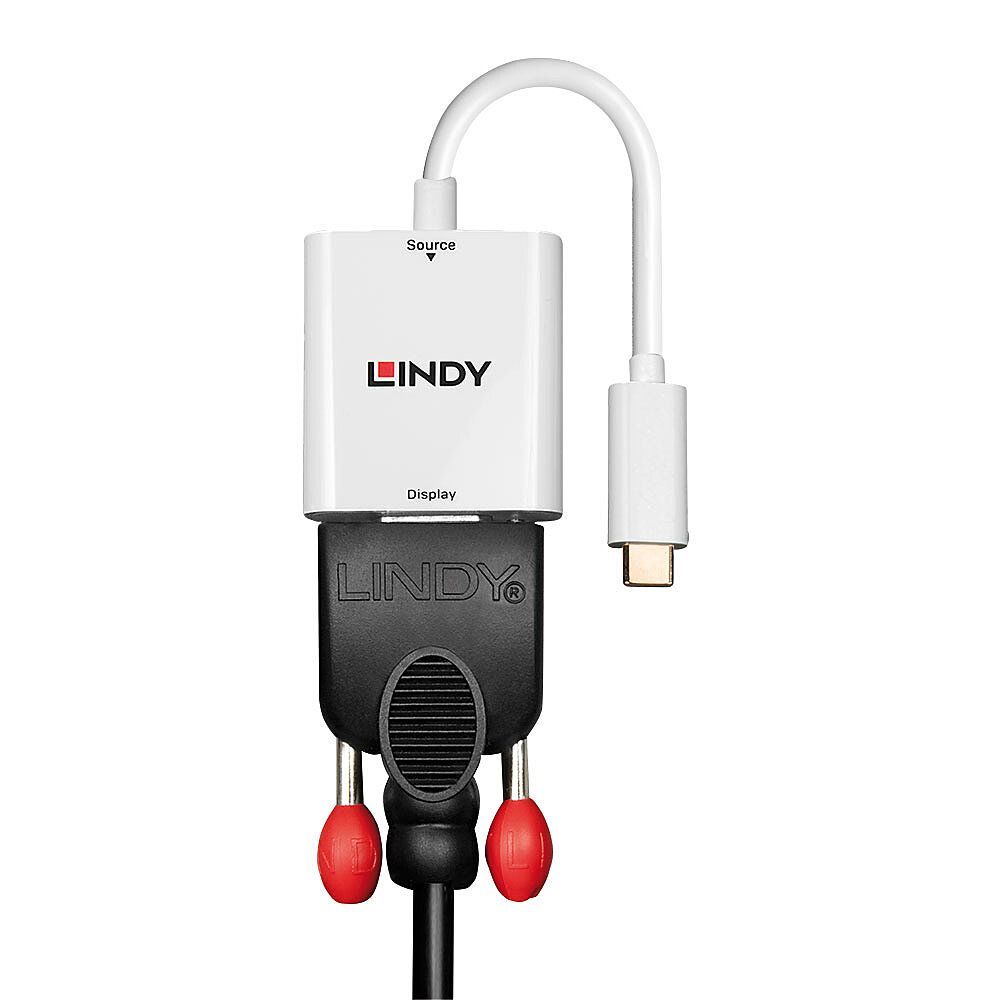 Lindy 43355 cavo e adattatore video USB tipo-C VGA (D-Sub) Bianco [LINDY43355]