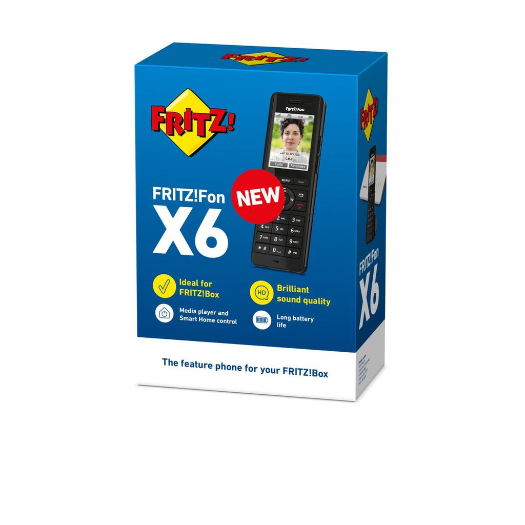 FRITZ!Fon X6 INT Telefono DECT Identificatore di chiamata Nero [20003009]