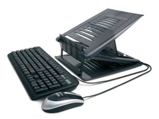 Hamlet Kit Tiramisù piattaforma per Notebook con tastiera e mouse usb [XTMS100KM]