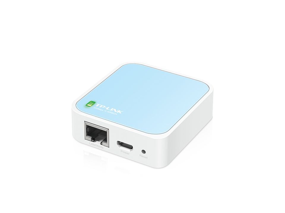 TP-Link TL-WR802N router wireless Fast Ethernet Banda singola (2.4 GHz) Blu, Bianco [TL-WR802N]