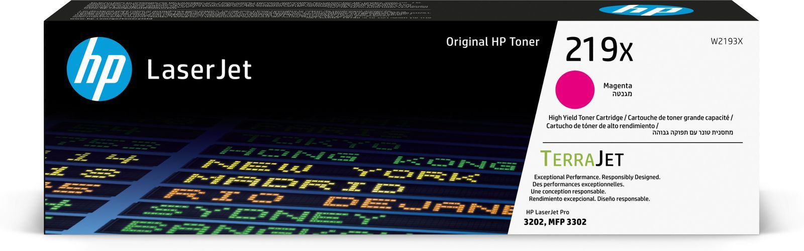 HP Cartuccia toner originale ad alta capacità LaserJet 219X magenta [W2193X]
