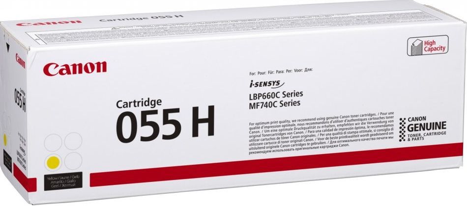 Canon 055H cartuccia toner 1 pz Originale Giallo [3017C002]