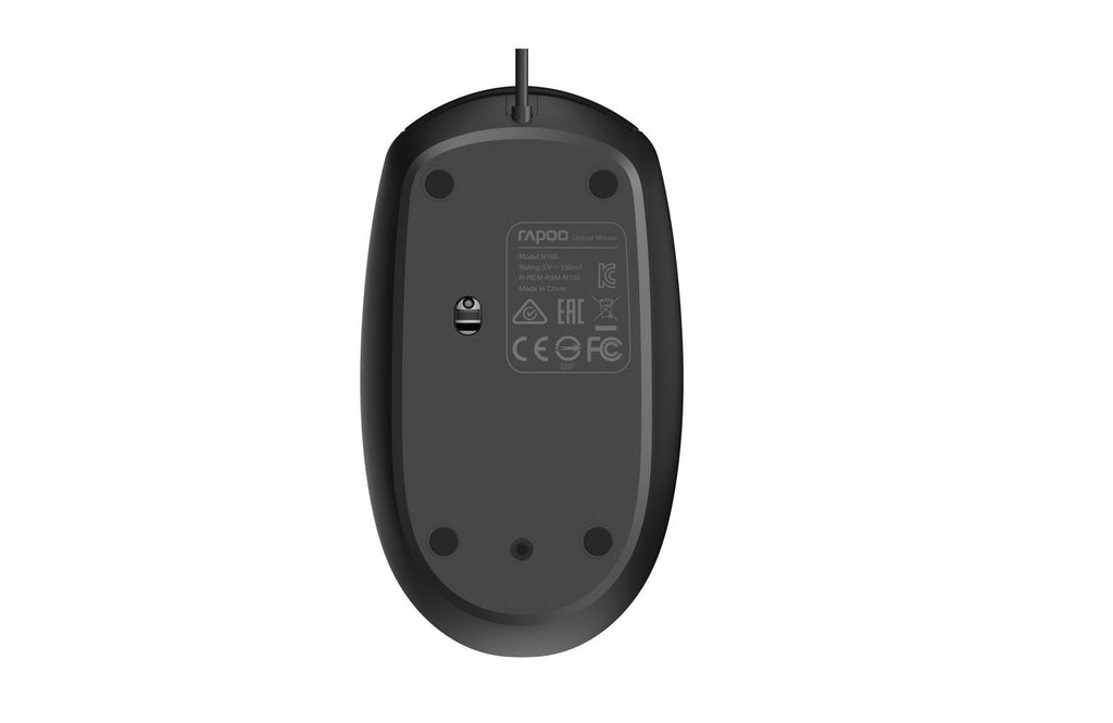 Rapoo N100 mouse Ambidestro USB tipo A Ottico 1600 DPI [18050]