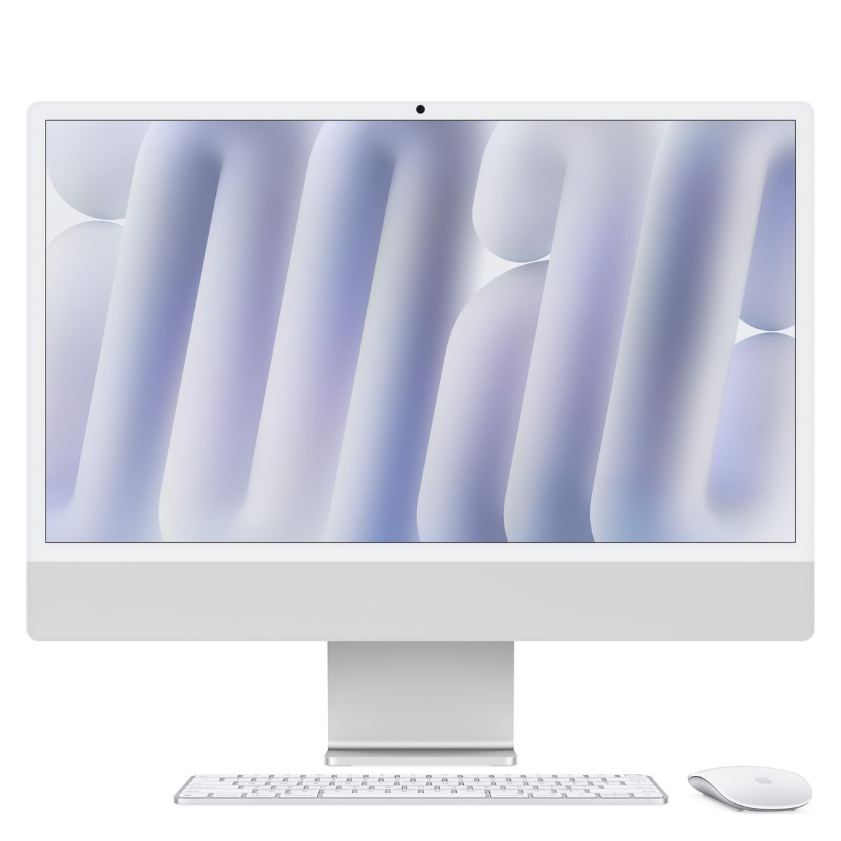Apple iMac 24"Retina Display 4,5K, Chip M4 con CPU 10core, GPU 10core, 16GB, 512GB SSD, Argento [MWUV3T/A]