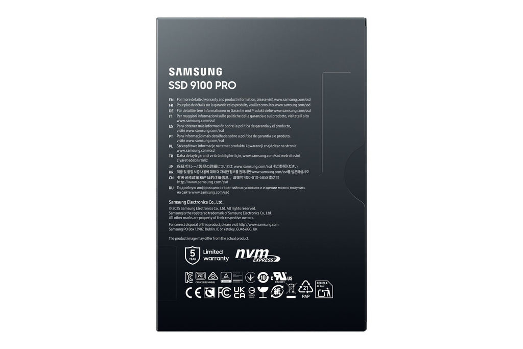 Samsung 9100 PRO PCIe 5.0 NVMe M.2 SSD - 4 TB [MZ-VAP4T0BW]