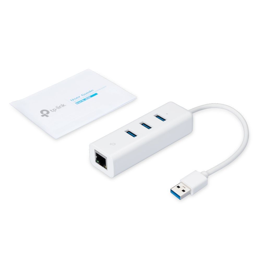 TP-Link UE330 replicatore di porte e docking station per laptop Cablato USB 3.2 Gen 1 (3.1 Gen 1) Type-A Bianco [UE330]