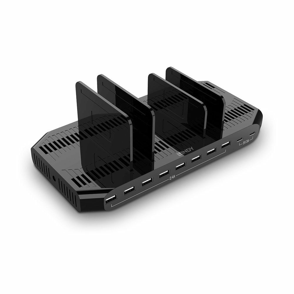 Lindy 73435 Caricabatterie per dispositivi mobili Smartphone, Tablet Nero AC Ricarica rapida Interno [LINDY73435]