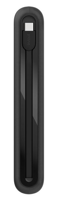 20K PD30W INTEGRATED USB-C CABLE POWER BANK, BLACK [BPB024HQBK]