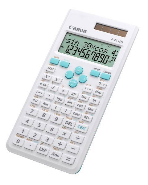Canon F-715SG calcolatrice Desktop Calcolatrice scientifica Blu, Bianco [5730B003]