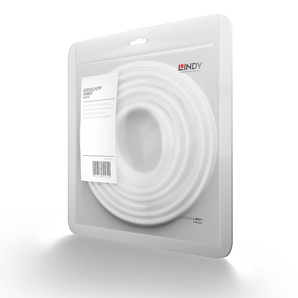 Lindy 48093 cavo di rete Bianco 2 m Cat6 U/UTP (UTP) [LINDY48093]
