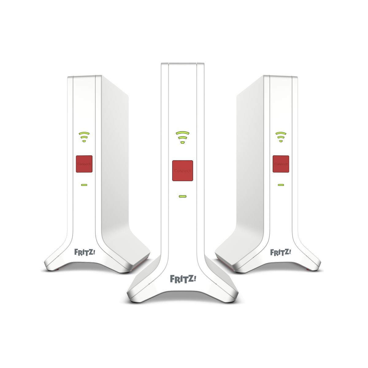 FRITZ!Repeater FRITZ!Mesh Set 4200 3-pack Edition Inter Ripetitore di rete 4200 Mbit/s Rosso, Bianco [20003109]