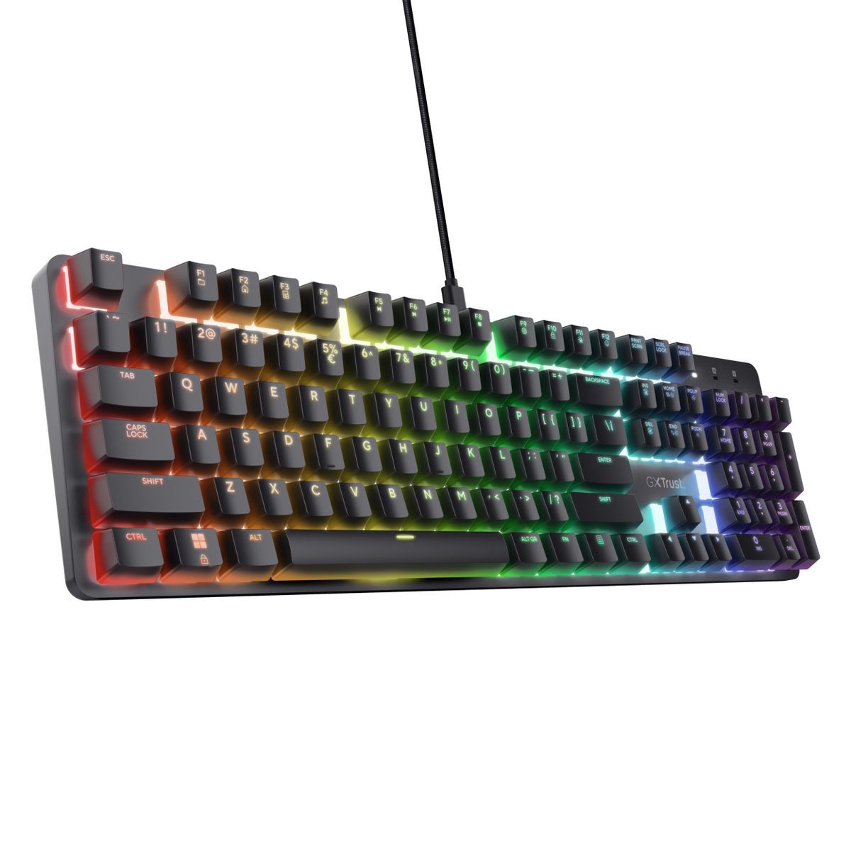 Trust GXT 871 Zora tastiera Gaming USB Italiano Nero [25677]