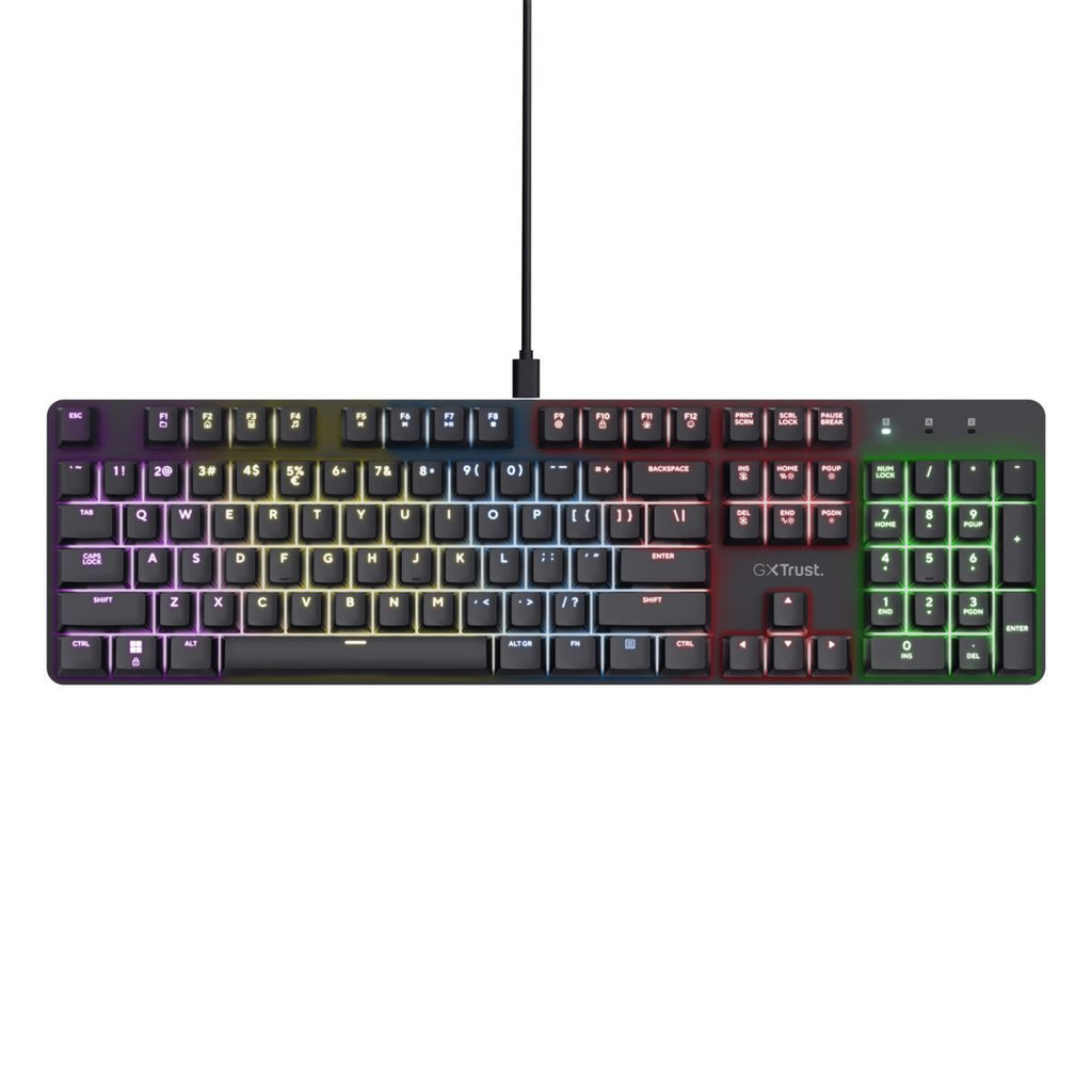 Trust GXT 871 Zora tastiera Gaming USB Italiano Nero [25677]