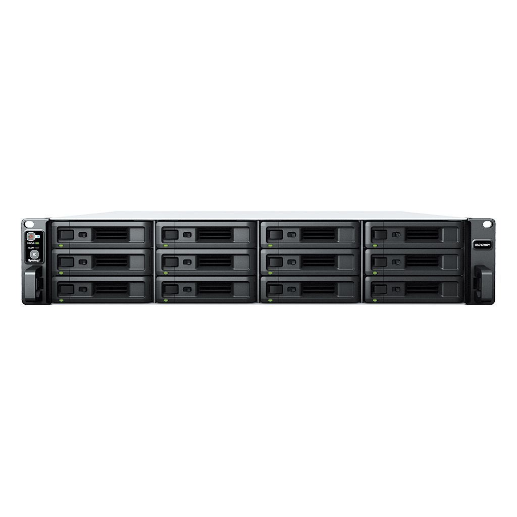 Synology RackStation RS2423RP+ server NAS e di archiviazione Armadio (2U) Ryzen Embedded V1780B 8 GB DDR4 0 TB DiskStation Manager Nero, Grigio [RS2423RP+]